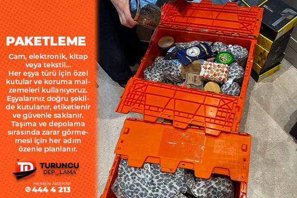eşya depolama ve paketleme